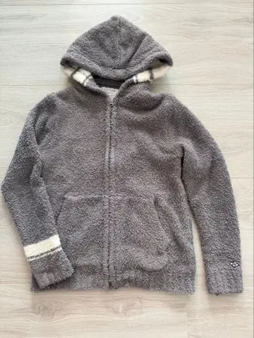 BAYFLOW 보아 지퍼 후드 부착 후드티 플리스 그레이