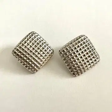 빈티지 스퀘어 멕시코 클립온 이어링