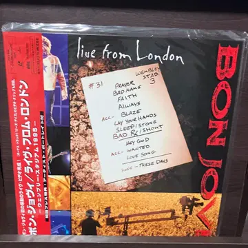 본 조비 live from London 레이저 디스크