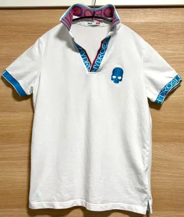 HYDROGEN 하이드로겐 스컬 자수 M 화이트 골프웨어