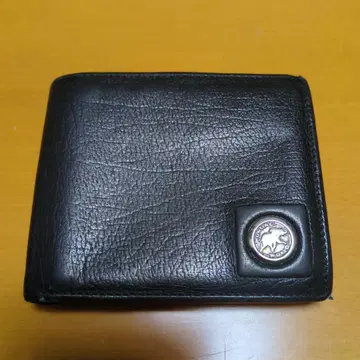 HUNTING WORLD 헌팅월드 천연 가죽 가죽 이단 접이식 지갑 블랙