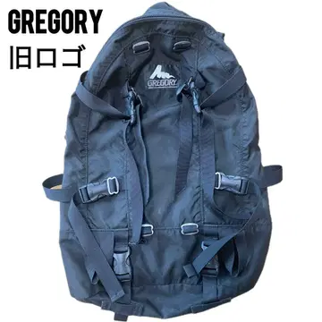 [ 레어 ] GREGORY 그레고리 구형 로고 데이팩 백팩 블랙