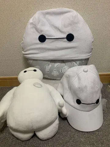 디즈니 베이맥스 숄더백 캡 넥필로우