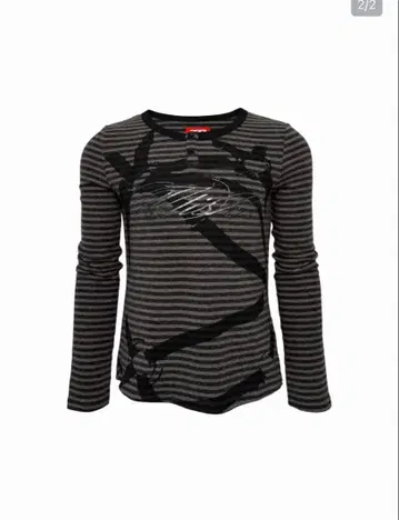 PCCVISION 스트라이프 슬림 헨리 롱 슬리브