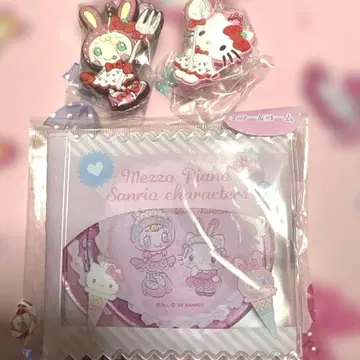 산리오 메조피아노 헬로키티 거울 빗 러버 마스코트 참