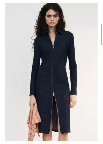 ZARA TRF 지퍼 데님 원피스