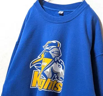 길단 SFB 나이츠 로고 맨투맨 트레이닝복 블루 파랑 구제 의류