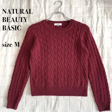 .NATURAL BEAUTY BASIC 케이블 니트 스웨터 사이즈 M