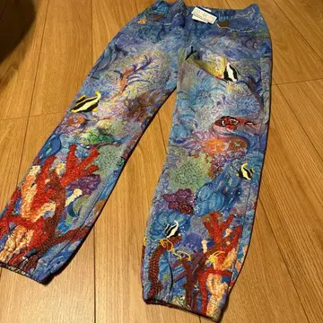 새상품 택 포함 츠모리치사토 팬츠 바다