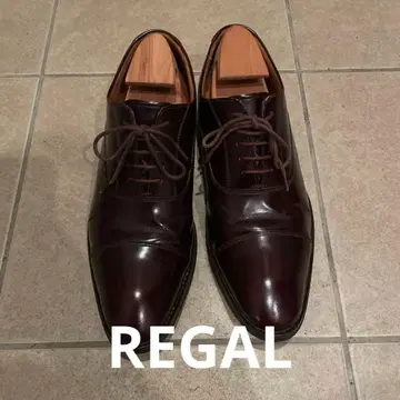 REGAL 다크 브라운 가죽 비즈니스 슈즈