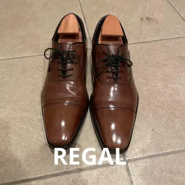 REGAL 브라운 가죽 비즈니스 슈즈