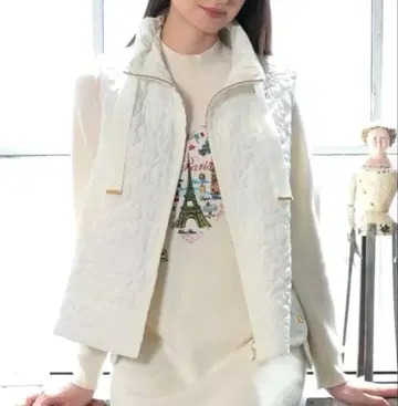 슈퍼 뷰티 플라워 퀼팅 베스트