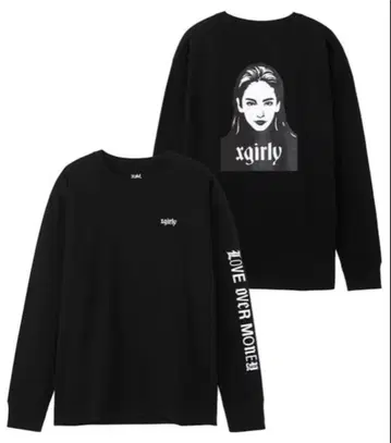 X-girl x YURINO 콜라보 롱T 블랙