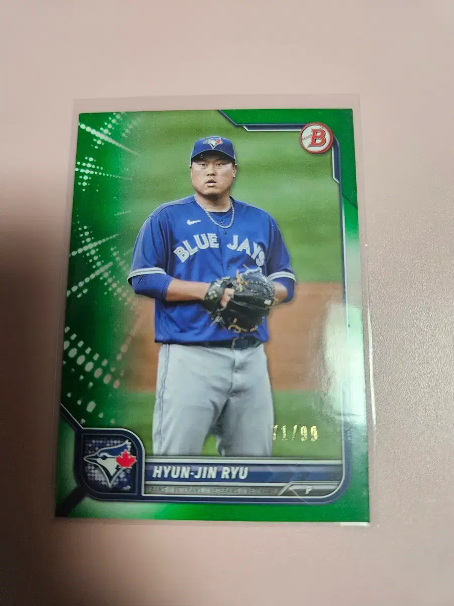 류현진 99장 한정 2022 Bowman Green