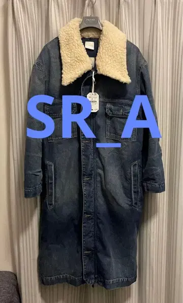 레어 ZARA x SR_A 콜라보 데님 보아 코트