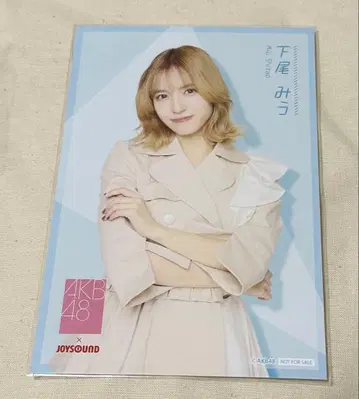 시타오 미우 AKB48 JOYSOUND 콜라보 한정판 오리지널 엽서