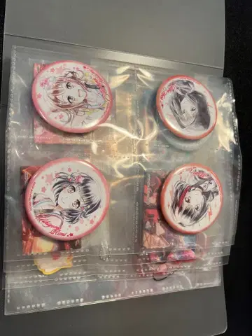 뱅드림 LAWSON 콜라보 키링 캔뱃지 세트