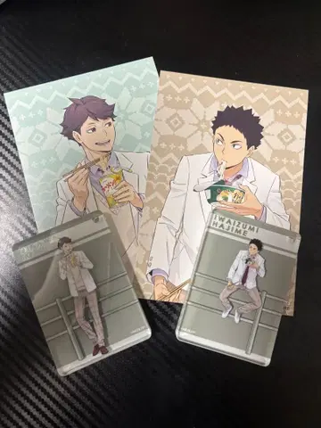 하이큐 하후하후 입체 마그넷 키링 오이카와 토오루 이와이즈미 하지메