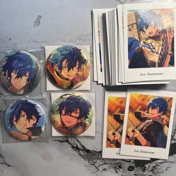 앙스타 사자나미 쥰 캔뱃지 파샤츠 묶음 판매