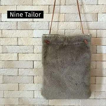 Nine Tailor 보아 숄더백 천연 가죽 스트링