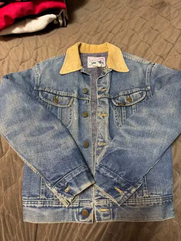 [70s~80s] Lee 스톰 라이더 빈티지 데님 자켓 다크 네이비