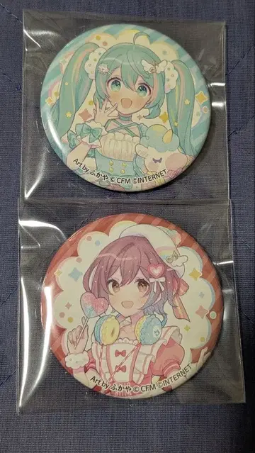 하츠네 미쿠 MEIKO 데지스타 애니메이트 카페 캔뱃지
