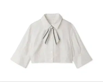 SNIDEL 스카프 크롭 셔츠