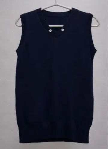 네이비 니트 베스트 사이즈 170