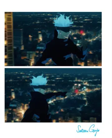 고죠 사토루 주술회전 후드티 M 사이즈 화이트