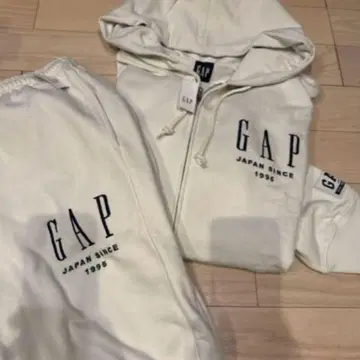 GAP 후드티 30th 30주년 기념일 화이트 L 셋업