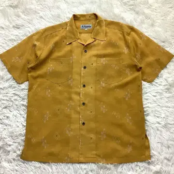 카리유시 웨어 L 오키나와 정장 화려함 고급 반팔 고급 축하 단체 관광