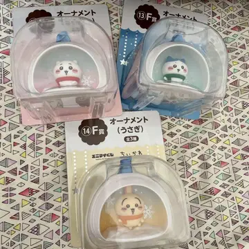 치이카와 세븐일레븐 에니마이 복권 오너먼트 세트