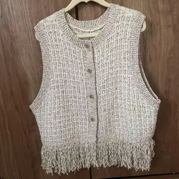 tumugu 츠무구 트위드 니트 2way 베스트