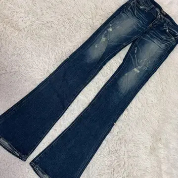 MOUSSY 플레어 데님 팬츠 인디고 블루 24 캐주얼 돌려입기