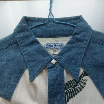 Sun Surf 트로피컬 패턴 긴팔 셔츠 M