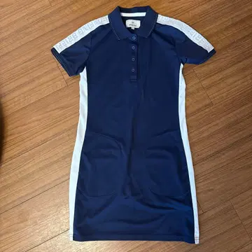 BRIEFING 네이비 폴로 원피스 여성용 골프