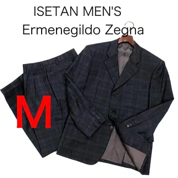 H6799 이세탄 남성용 x 제냐 3버튼 울 체크 무늬 수트