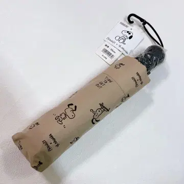 미사용 새상품 유니클로 스누피 나가바 유 콜라보 접이식 우산 베이지