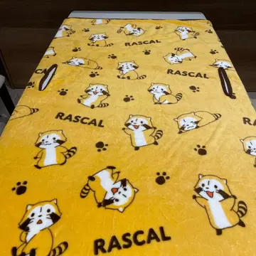 RASCAL 캐릭터 스마트폰 타임 담요