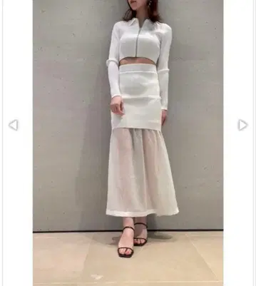 Snidel 크롭 셋업 스커트 셋업