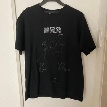 가격 인하! 로코마코아코 친필 사인 포함 T셔츠 M 사이즈 블랙