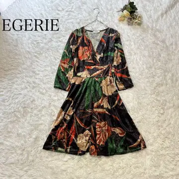 EGERIE 에제리 반팔 롱 원피스 반팔 프랑스제 루즈핏