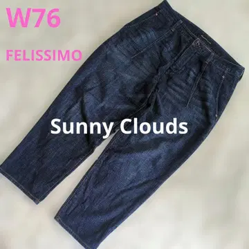 써니클라우드 커브 와이드 데님 청바지 크롭 기장 W76