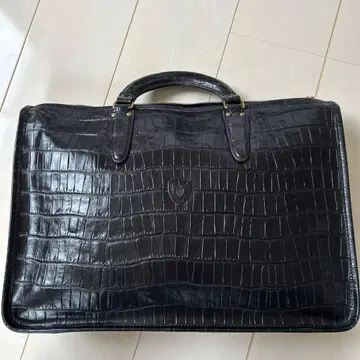 페리지 블랙 가죽 비즈니스 백