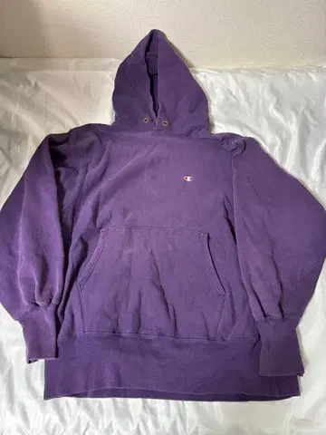 Champion ReverseWeave 후드티 90s USA제 자수 태그