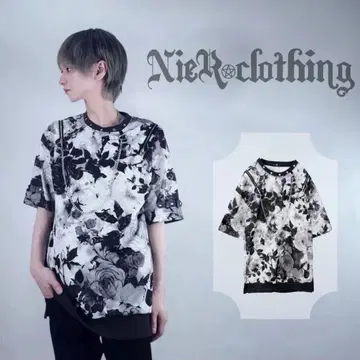 NieR 2WAY 오프숄더 유니섹스 로즈 컷소