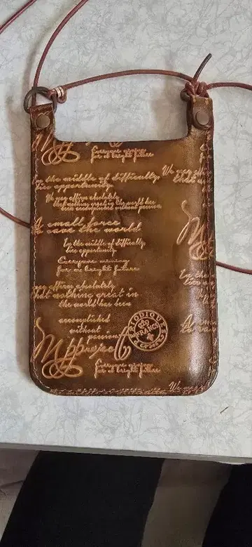 스마트폰 숄더 천연 가죽