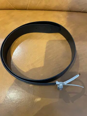 dunhill 던힐 이탈리아제 천연 가죽 블랙 벨트