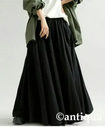 택 포함 antique 서큘러 스커트