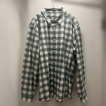 patagonia 오가닉 코튼 XXL 긴팔 체크 셔츠